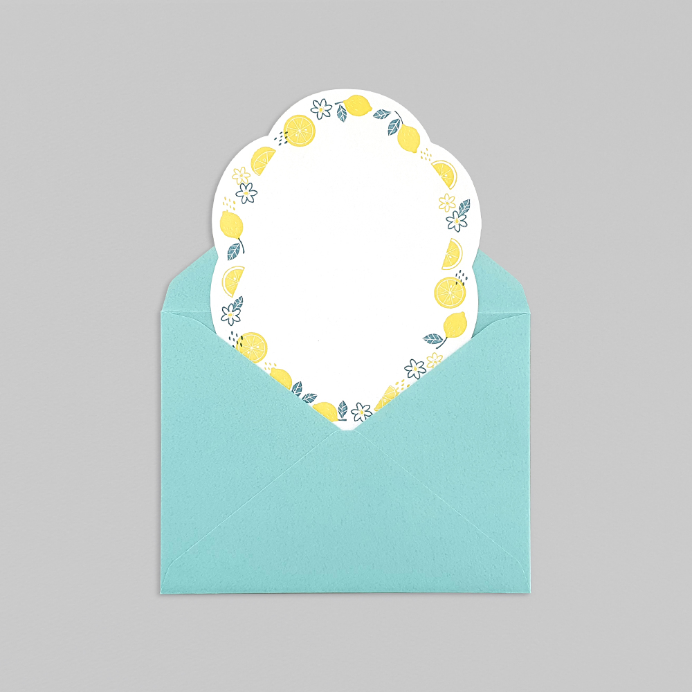 [MIDORI] Letterpress letter set -Lemon
