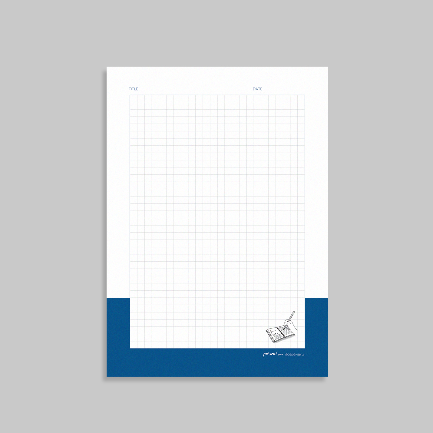 A5 Note pad – signature 100 (grid)